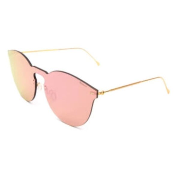 Illesteva Accessories - Illesteva Rimless Sunglasses - Pink Sunglasses - Mirrored Sunglasses - Womens